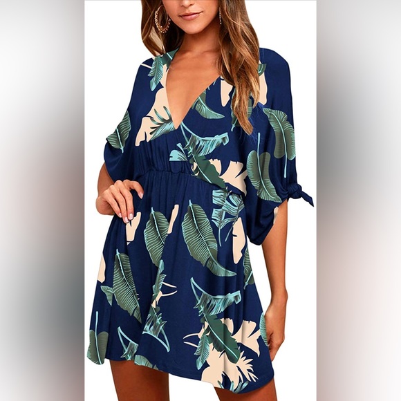 Amazon Dresses & Skirts - Women’s Summer Casual Tunic Swing V-Neck Vacation Dress